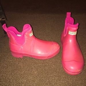 Hunter short rain boots